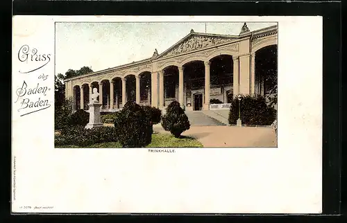 AK Baden-Baden, an der Trinkhalle