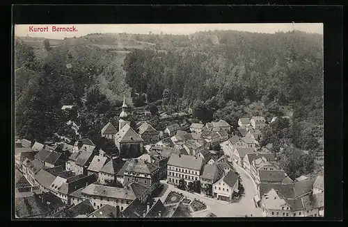 AK Berneck, Totalansicht aus der Vogelschau