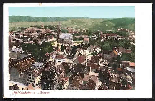 AK Heidenheim, Panoramablick aus der Vogelschau