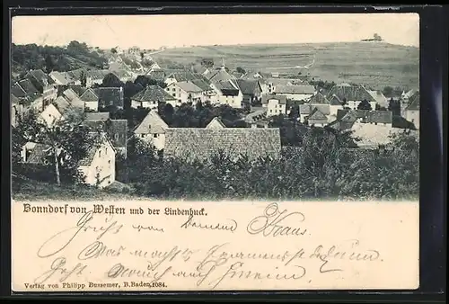 AK Bonndorf, Gesamtansicht von Westen mit der Lindenbuck