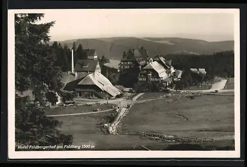 AK Feldberg, Teilansicht mit Feldbergerhof aus der Vogelschau