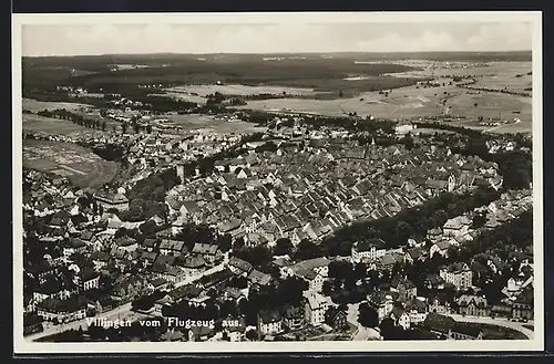 AK Villingen, Ortsansicht vom Flugzeug aus