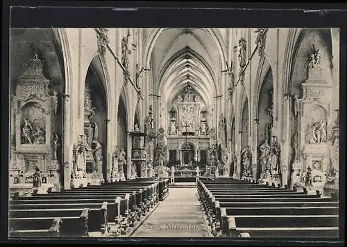 AK Salem, Altar und Innenansicht im Münster