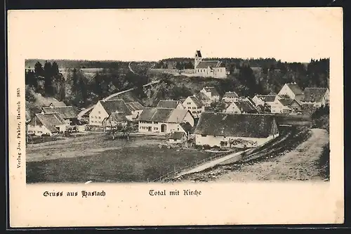 AK Haslach, Totale mit Kirche