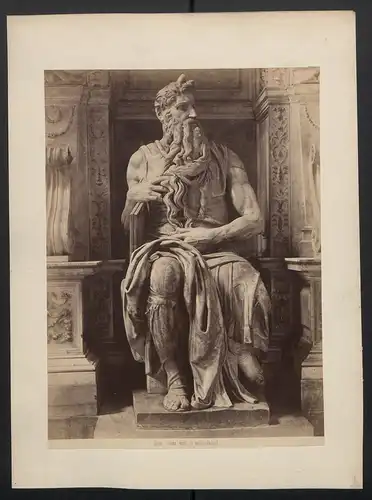 Fotografie unbekannter Fotograf, Ansicht Rom, Mose di Michelangelo in der Kirche San Pietro in Vincoli