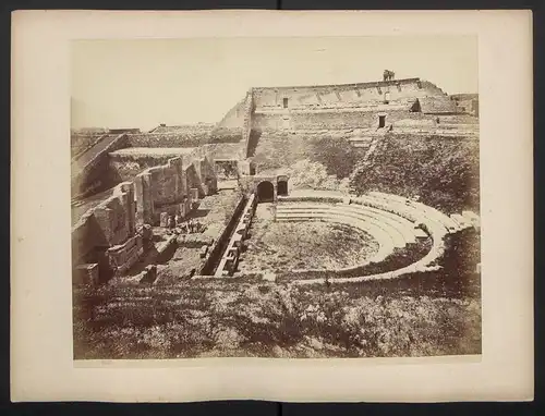 Fotografie G. Sommer, Ansicht Pompei, Teatro tragico, Ruine
