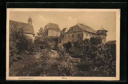 AK Maria Enzersdorf, Lichtenstein, Burg