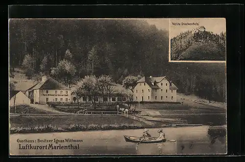 AK Marienthal, Gasthaus von Ignaz Wittmann, Veste Stockenfels
