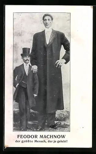 AK Riese Feodor Machnow, der grösste Mensch der je gelebt