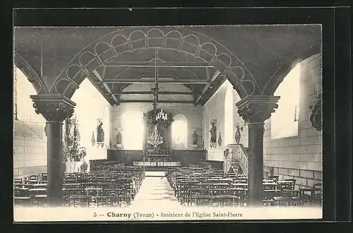 AK Charny, Intérieur de l`Eglise Saint-Pierre