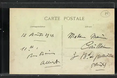 AK Pont-sur-Yonne, Vue Générale, Blick nach dem Ort