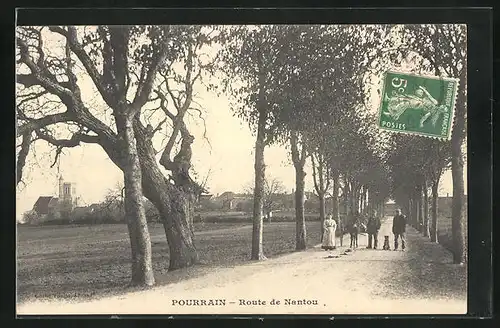 AK Pourrain, Route de Nantou, Strassenpartie