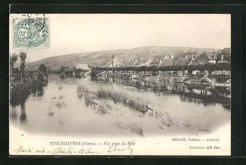 AK Vincelottes, Vue prise du Pont