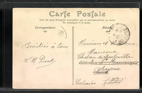 AK Vincelottes, Vue prise du Pont