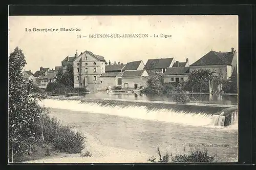 AK Brienon-sur-Armancon, Vue et la Digue
