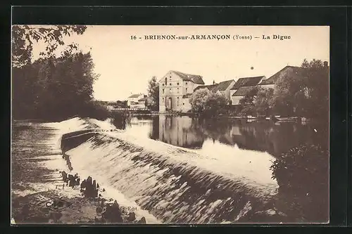 AK Brienon-sur-Armancon, La Digue, Ruderboot