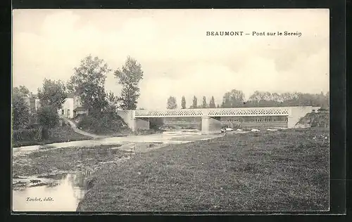 AK Beaumont, Pont sur le Serein