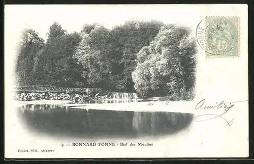 AK Bonnard Yonne, Bief des Moulins
