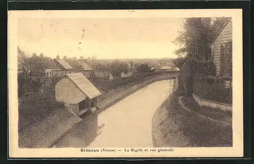 AK Bléneau, La rigole et vue générale