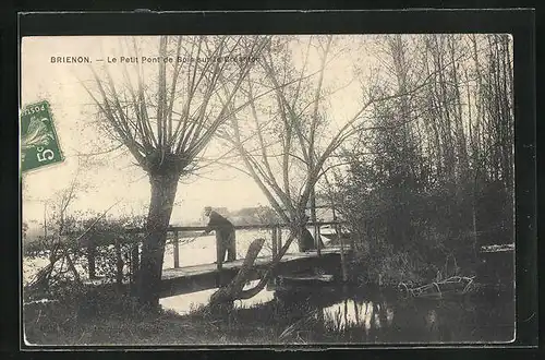 AK Brienon, Le Petit Pont de Bois sur le Créanton