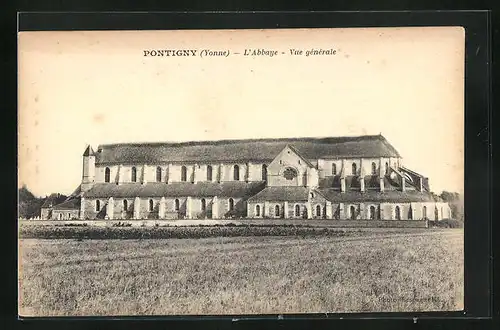 AK Pontigny, L'Abbaye, vue generale