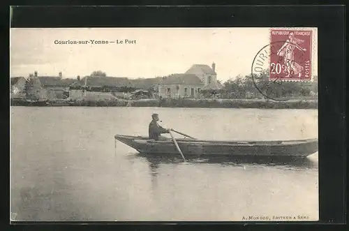 AK Courlon-sur-Yonne, Le Port