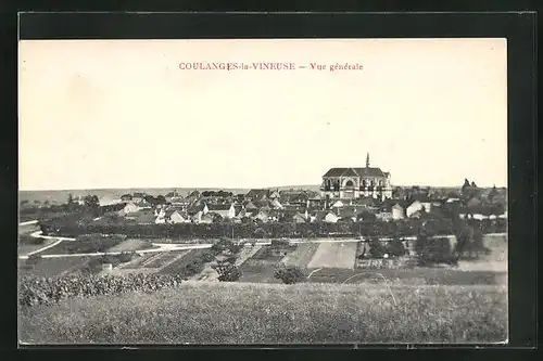 AK Coulanges-la-Vineuse, Vue générale