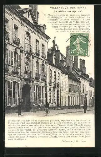 AK Villeneuve-sur-Yonne, La Maison aux sept tetes