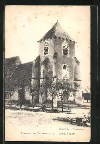 AK Ormoy, L`Église, Ansicht der Kirche
