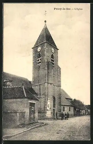 AK Précy-le-Sec, L`Eglise, Ansicht der Kirche