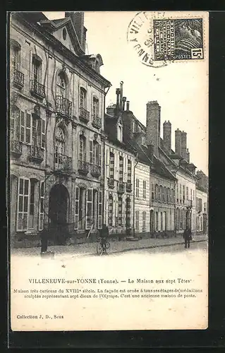 AK Villeneuve-sur-Yonne, La Maison aux sept Tetes