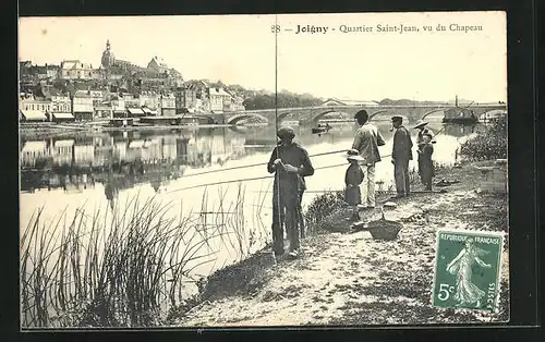 AK Joigny, Quartier Saint Jean, vu du Ch