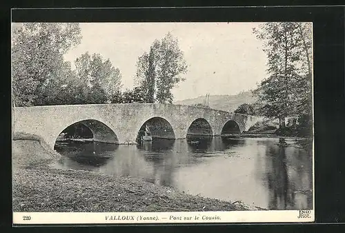 AK Valloux, Pont sur le Cousion, Brücke