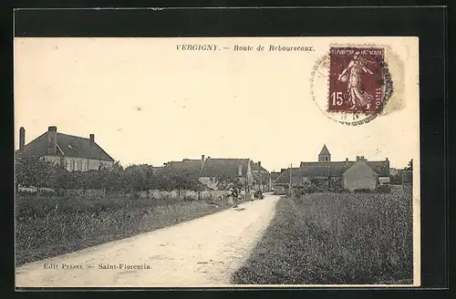 AK Vergigny, Route de Rebourseaux