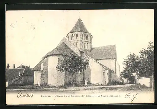 AK Laroche, L`Église Saint-Cydroine, La Tour octogonale