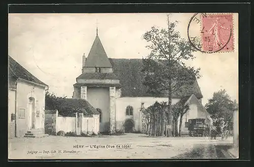 AK Héry, L`Eglise, Ansicht der Kirche