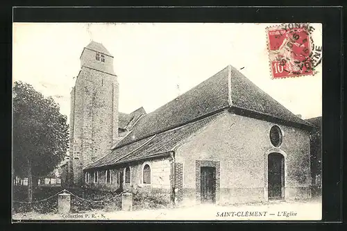 AK Saint-Clément, L`Eglise, Ansicht der Kirche