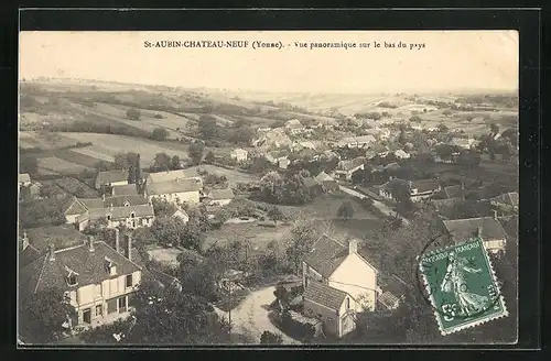 AK Saint-Aubin-Chateauneuf, Vue panoramique sur le bas du bays