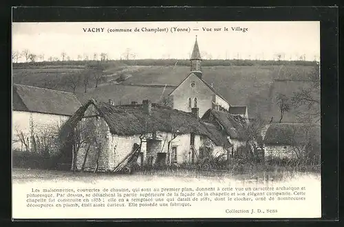 AK Vachy, Vue sur le Village, Ortspartie