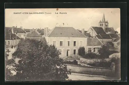 AK Saint-Cyr-les-Colons, La Mairie, Rathaus