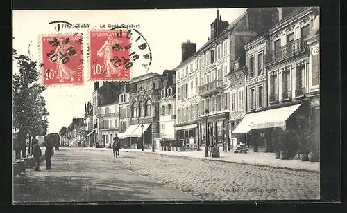 AK Joigny, Le Quai Ragobert, Strassenpartie