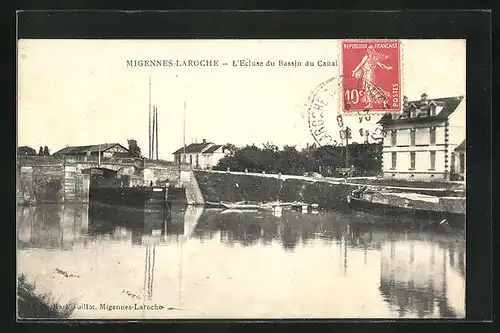 AK Migennes-Laroche, L`Ecluse du Bassin du Canal