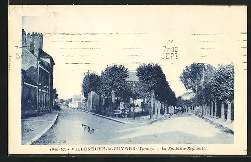 AK Villeneuve-la-Guyard, La Fontaine Regnoult