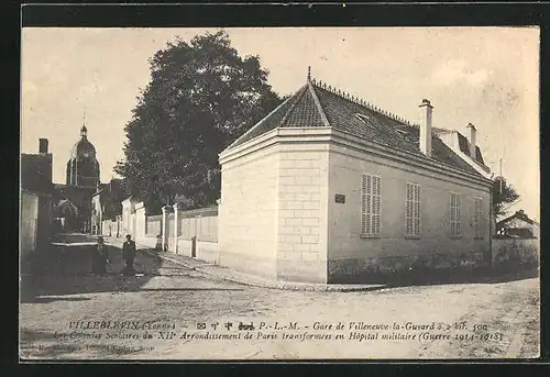 AK Villeblevin, P.-L.-M. Gare de Villeneuve-la-Guyard