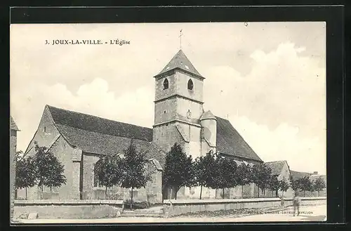 AK Joux-la-Ville, Vue et l'Eglise