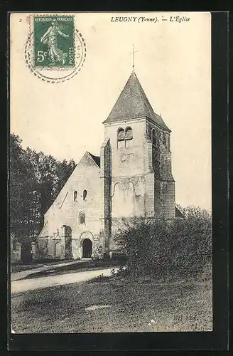 AK Leugny, vue et l'Eglise