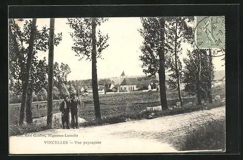 AK Vincelles, Vue paysagiste, l'Eglise