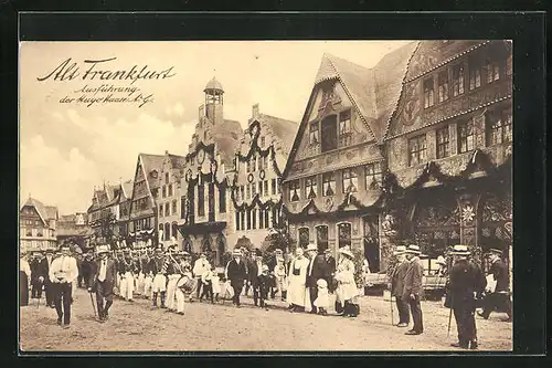 AK Frankfurt a. M., 17. Deutsches Bundes- u. Goldenes Jubiläums-Schiessen 1912, Alt Frankfurt, Hugo Haase AG
