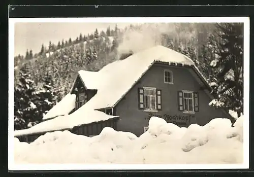 AK Todtmoos, Gasthaus und Pension zum Hochkopf im Winter