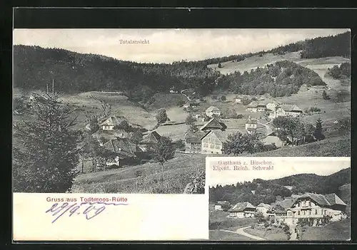 AK Todtmoos-Rütte, Gasthaus zum Hirschen, Totalansicht